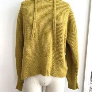 Chartreuse Knit Hoodie